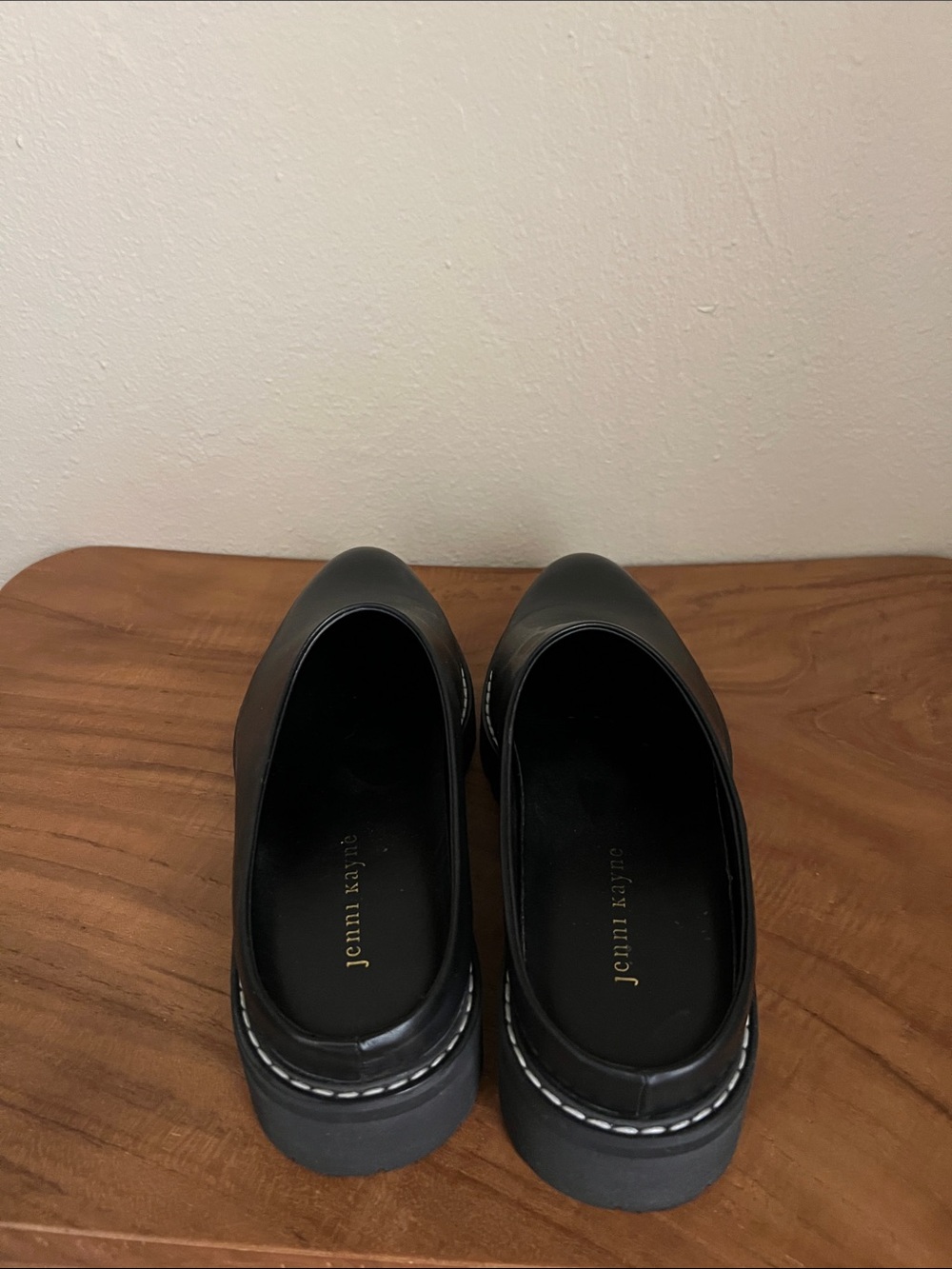 Jenni Kayne Leather Lug Mule in Black - 37 - Picture 7 of 8